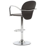 vidaXL Tabourets de bar avec accoudoir lot de 2 marron similicuir