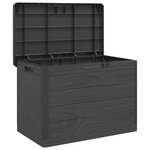 vidaXL Boîte à coussins d'extérieur anthracite 77 5x44 5x53 cm PP