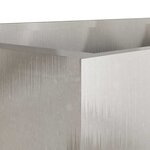 vidaXL Jardinière argenté 62x40x39 cm acier inoxydable
