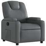 vidaXL Fauteuil inclinable gris similicuir