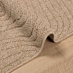 vidaXL Tapis de surface Carré HUARTE Naturel 200 x 200 cm Polyester