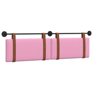 vidaXL Tête de lit suspendue Rose PU antique