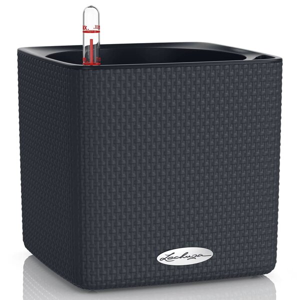 Lechuza jardinière de table cube color 16 all-in-one anthracite