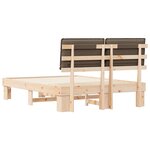 vidaXL Cadre de lit avec tête de lit rembourrée Taupe 135 x 190 cm