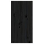 vidaXL Armoires murales 2 Pièces Noir 30x30x60 cm Bois de pin massif