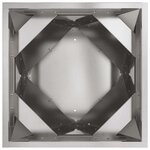 vidaXL Jardinière Argent 30 x 30 x 75 cm Acier inoxydable