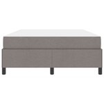 vidaXL Lit à ressorts avec matelas Taupe 140 x 190 cm tissu