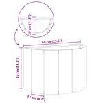 vidaXL Jardinière Noir 60 x 30 x 35 cm Acier