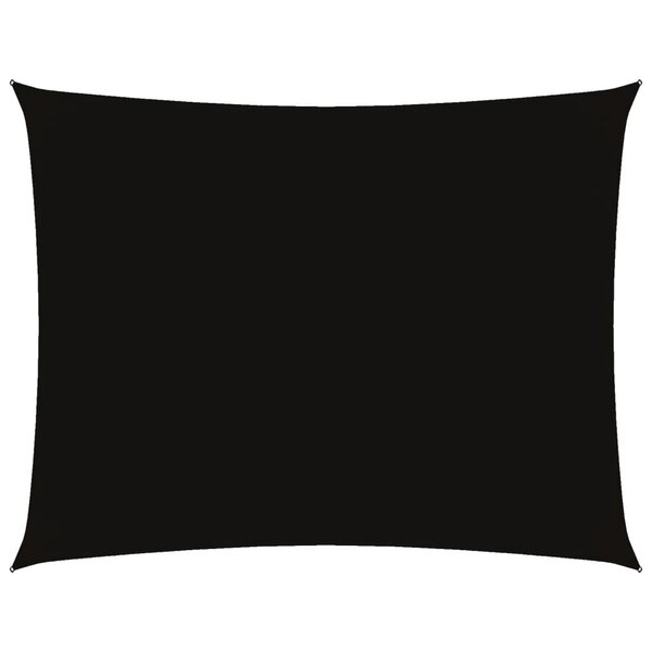 vidaXL Voile de parasol tissu oxford rectangulaire 4x5 m noir