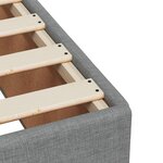 vidaXL Cadre de lit sans matelas gris clair 120x200 cm tissu