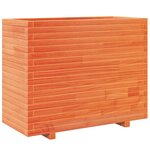 vidaXL Jardinière cire marron 90x40x72 5 cm bois de pin massif