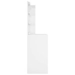 vidaXL Coiffeuse avec LED Blanc brillant 60x40x140 cm