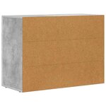 vidaXL Buffet Gris béton 80 5 x 35 x 59 cm Bois d'ingénierie