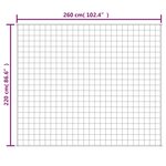vidaXL Couverture lestée Crème clair 220x260 cm 15 kg Tissu
