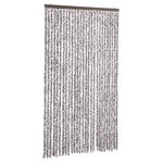 vidaXL Moustiquaire marron et beige 118x220 cm chenille