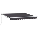 vidaXL Auvent rétractable électrique Anthracite 3 x 2 5 m