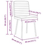 vidaXL Chaises à manger lot de 4 gris similicuir