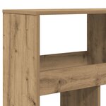vidaXL Bibliothèque chêne artisanal 100x33x187 5 cm bois d'ingénierie