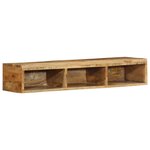 VidaXL Meuble TV mural 100x30x19 cm bois massif de manguier brut