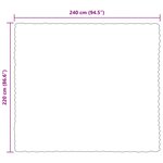 vidaXL Couverture en Fourrure de Lapin Synthétique 4 Pièces Beige