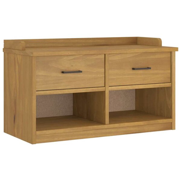 vidaXL Banc de couloir SANDNES 87x40x50 cm bois de pin massif