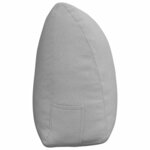 vidaXL Coussin de Dos Gris nuage 160 x 24 x 50 cm tissu
