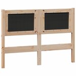 vidaXL Tête de lit Marron et gris clair 135 cm Bois massif en pin