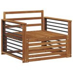 vidaXL 2 Pièce Canapé d’extérieur Naturel
