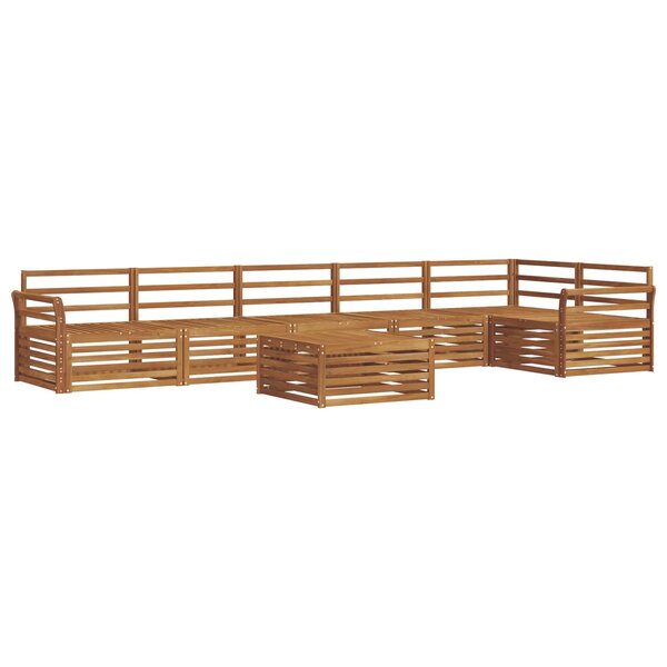 vidaXL Ensemble de canapés d'extérieur 7 pc Naturel