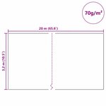 vidaXL Fleece de protection des plantes contre le gel Blanc 20 x 3 2 m