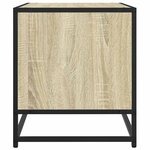 vidaXL Meuble TV chêne sonoma 61x40x46 cm bois d'ingénierie et métal