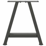 vidaXL Pieds de table basse en forme de A 2 pièces Anthracite 38 x (42-43) cm Acier