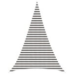 vidaXL Voile d'ombre 5 x 6 x 6 m HDPE Triangulaire Gris clair et blanc