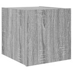 vidaXL Meubles TV muraux et lumières LED 2Pièces sonoma gris 30 5x35x30cm