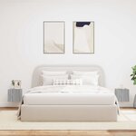 vidaXL Meubles TV muraux et lumières LED 2Pièces sonoma gris 30 5x35x30cm