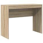 vidaXL Bureau Chêne sonoma 100 x 40 x 76 cm Bois d'ingénierie