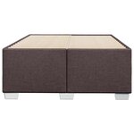 vidaXL Cadre de lit sans matelas marron foncé 120x190 cm tissu