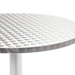 vidaXL Mobilier à dîner d'extérieur 5 Pièces Aluminium Argenté
