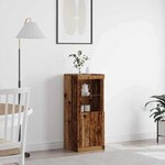 vidaXL Buffet LED Bois ancien 41 x 37 x 100 cm Bois d'ingénierie