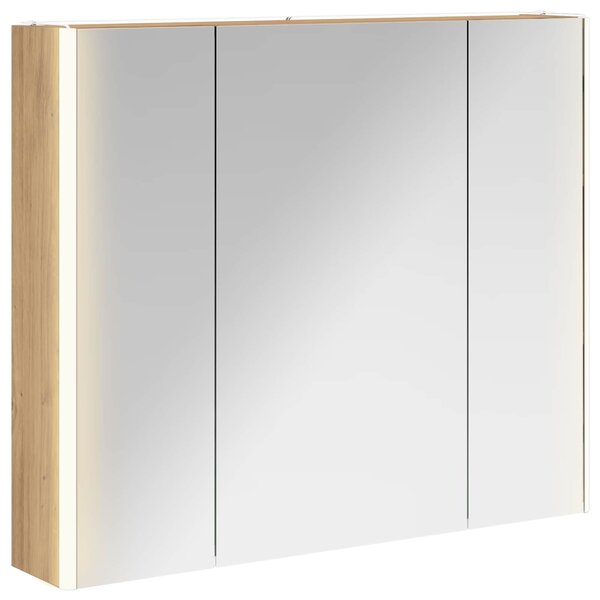 vidaXL Armoire Miroir de Salle de Bain Chêne artisan