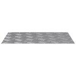 vidaXL Plaques à damier 4 Pièces Argent 60 x 40 cm Aluminium