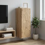 vidaXL Armoire Murale 33 x 34 5 x 90 cm Bois d'ingénierie