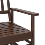 vidaXL Banc balancelle marron 118x70x104 5 cm bois massif de peuplier