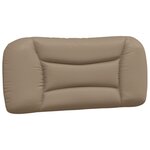 vidaXL Coussin de tête de lit Hvar cappuccino 80 cm similicuir