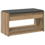 vidaXL Banc d'entrée Chêne Artisanal 83 x 38 x 45 cm