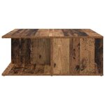 vidaXL Table basse Vieux bois 80 x 80 x 31 cm Bois d'ingénierie