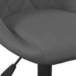 vidaXL Chaise de bureau Gris foncé Velours