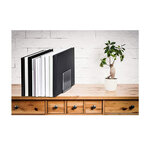 Lot de 2 Serre-livres en Acrylique 10 x 10 x 13 cm Transparent MAUL