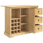 VidaXL Rangement de cuisine Cire de Miel 112 x 70 x 91 5 cm Pin massif