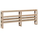 vidaXL Cadre de lit avec tête de lit 200x200 cm Bois de pin massif